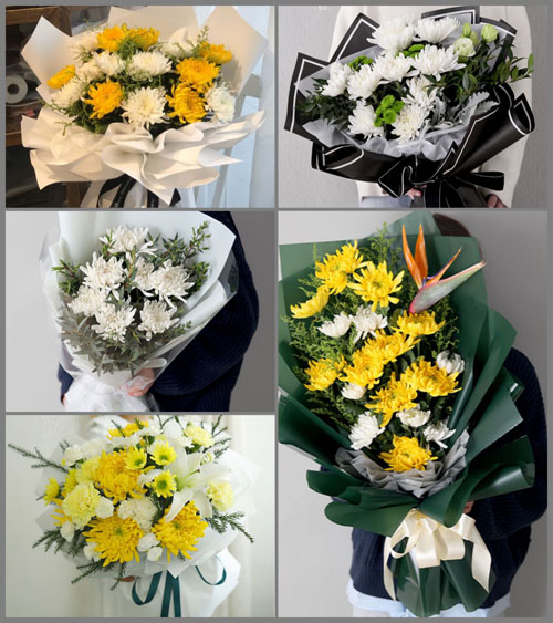 上海崇明区绿华镇华荣村白事花束代送